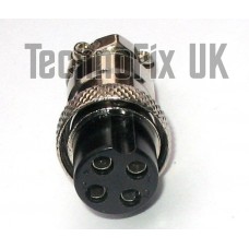4 pin microphone connector locking plug (GX16-4)