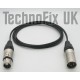 Mixer cable for Heil microphones with 4 pin XLR to 3 pin XLR male, CC-1-XLR-4 equivalent