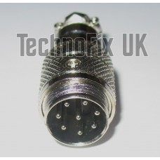 8 pin microphone line connector locking socket (GX16-8)
