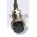 Replacement microphone for Icom IC-251 IC-260 IC-290 IC-451 IC-490 IC-505 IC-560 - 8 pin round connector