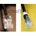 Cable for PMC-100 desk microphones, 8p8c modular plug to 6p6c modular plug for Yaesu