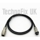 1m 8 pin round Microphone extension cable for Icom transceivers