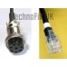 6p6c modular RJ11 cable for Kenwood MC-60 etc. desk microphones and Yaesu transceivers