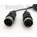 8 pin Acom 'S' series control cable with 6 pin DIN CAT for Yaesu FT-1000 FT-1000D