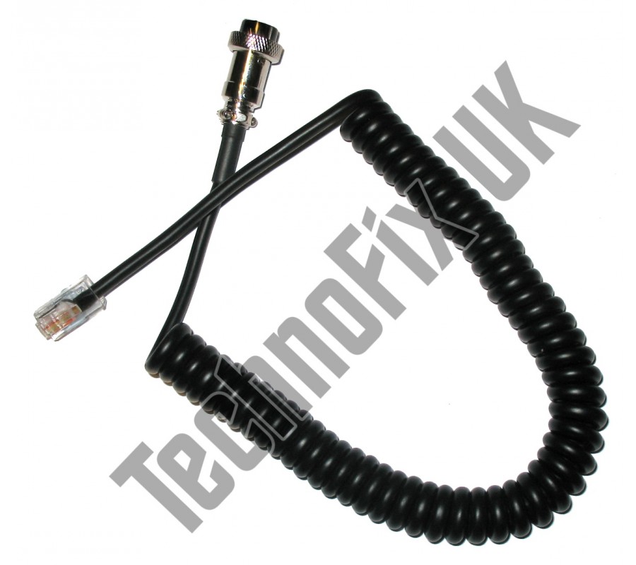 RJ45 cable for Kenwood MC-60 etc. microphones and Icom transceivers - UK