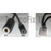 Cable for PC headsets 3.5mm jack, 8p8c modular RJ45 for Yaesu FT-817 FT-857 FT-897 FT-450 FT-900 FT-991 FT-dx10 etc.