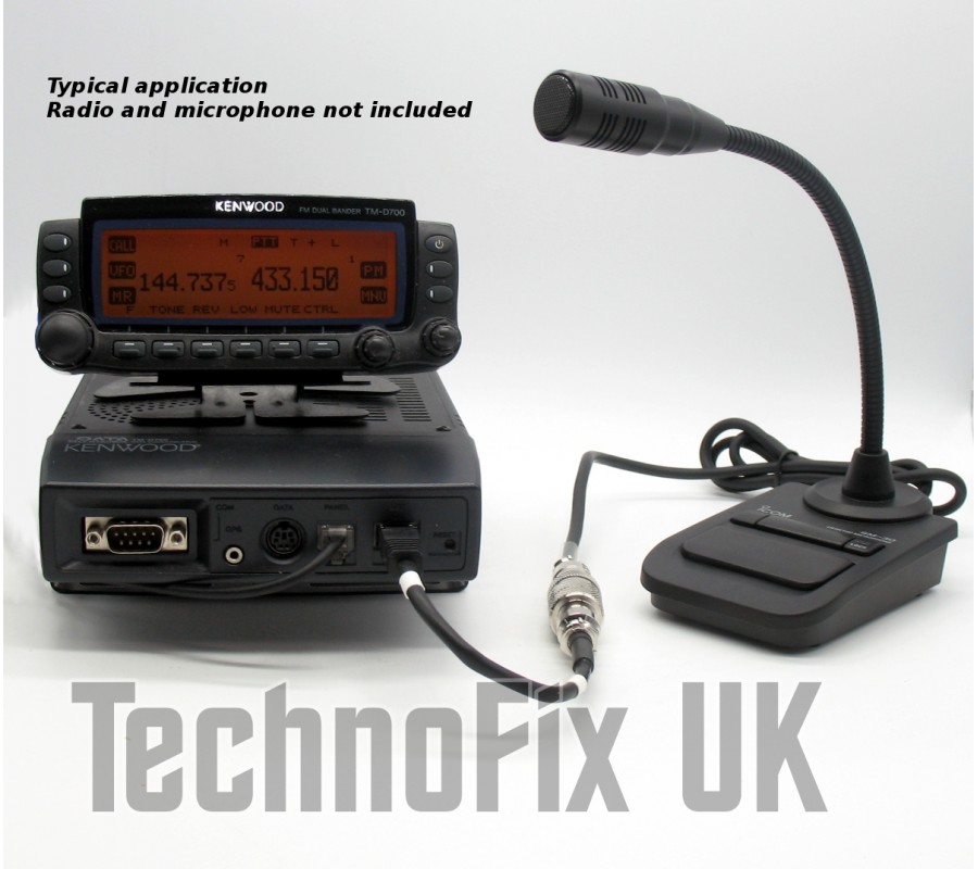 Adapter Icom Desk Microphones Sm 20 Sm 30 Sm 50 To Kenwood Radio
