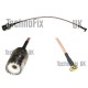 SO239 UHF female to MCX right-angled male pigtail for RTL-SDR dongle etc.