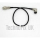 Right-angled 0.5m 8 pin round Microphone extension cable for Icom transceivers