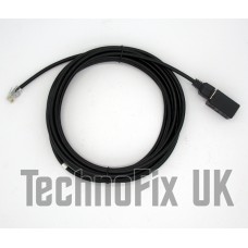 5m 8p8c RJ45 Microphone extension cable for Icom transceivers with 8 pin modular