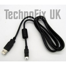 1.5m Mini USB heavily screened (shielded) with ferrite filter ideal for SDR