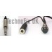 Cable for studio mixer ¼" jack to 8 pin round plug for Yaesu transceivers