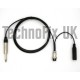 Cable for studio mixer ¼" jack to 8 pin round plug for Icom transceivers