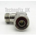 N type female to N type male right angled 90 degree adapter (N F to N M R/A)