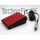 Metal PTT Tx/Rx transmit foot-switch for desk/boom microphone/headset, phono RCA plug