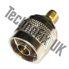SMA female to N type male adapter (SMA F to N type M)