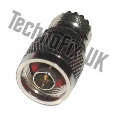 SO239 female to N type male adapter (UHF F to N type M)