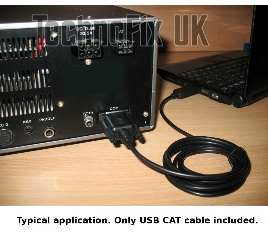 USB COM Cat control cable for Kenwood TS480 TS570 TS870 TS2000 TMD700 TechnoFix UK