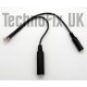Cable for Heil headsets 3.5mm jack to 6p6c modular RJ11 for Yaesu FT-7800 FT-7900 FT-8800 FT-8900 etc.